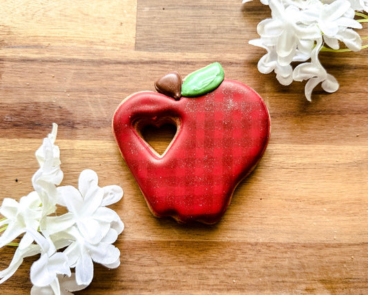 Apple heart cookie